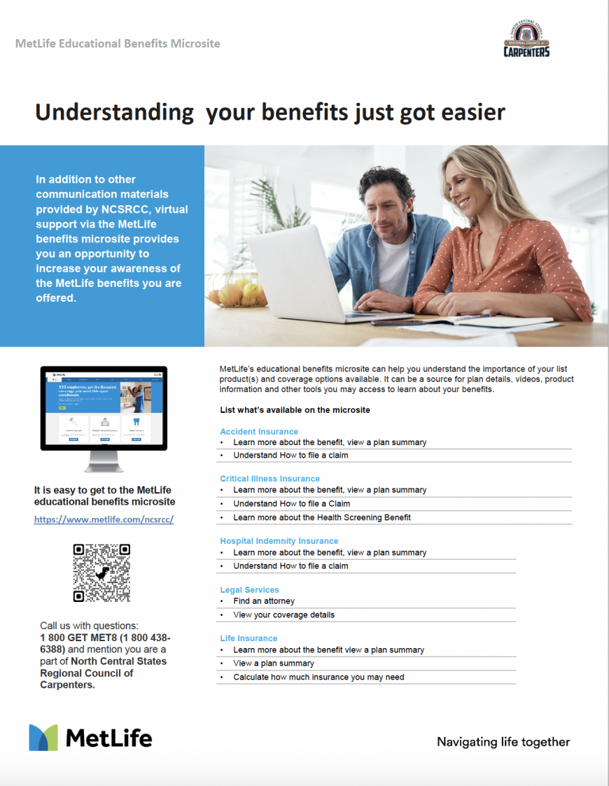 MetLife Benefits North Central States Regional Council of Carpenters